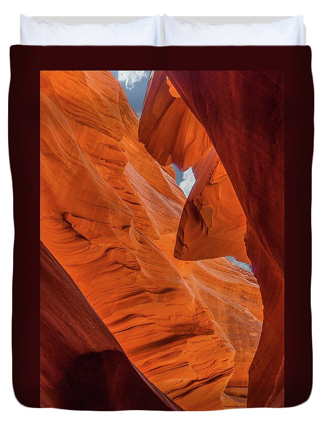 Antelope Canyon Duvet Cover featuring the photograph Within Antelope Canyon by Rob Hemphill