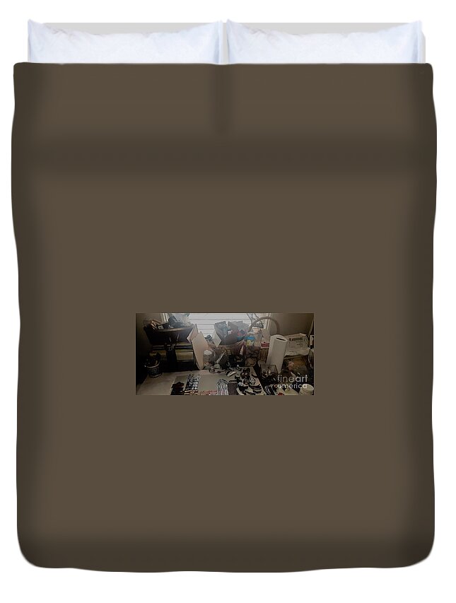 Unfinished Duvet Cover featuring the photograph Work in Progress by Nancy Graham