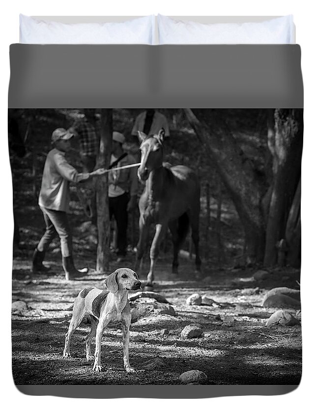 Working Dog Duvet Cover featuring the photograph Working Dog by Paul Bartell