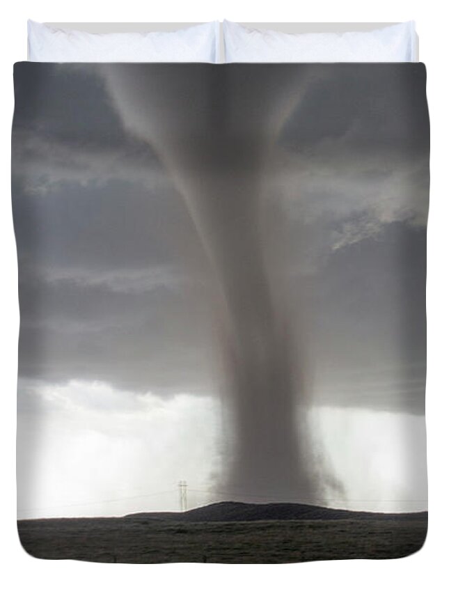 Nebraskasc Duvet Cover featuring the photograph Wray Colorado Tornado 088 by Dale Kaminski