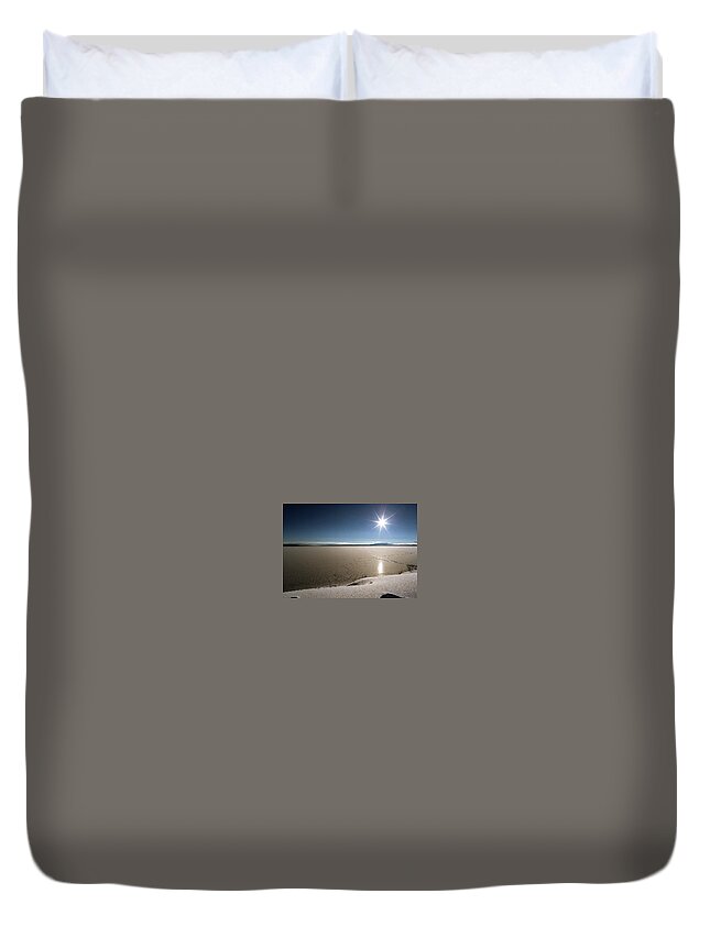 Yellowstone Duvet Cover featuring the photograph Yellowstone Lake by Jim Mathis