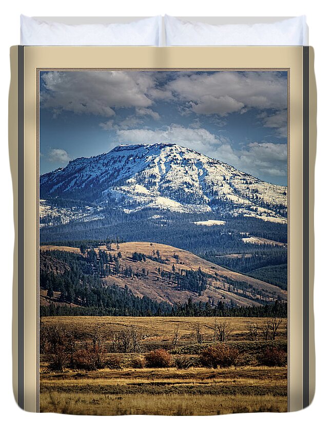 Elk Duvet Cover featuring the photograph Yellowstone by Pete Federico