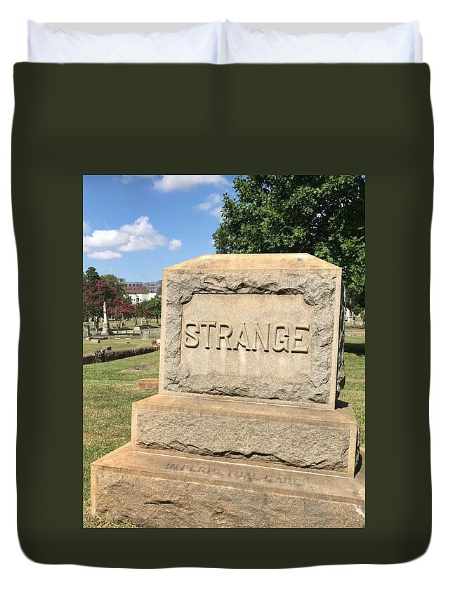 Grave Duvet Cover featuring the photograph You Are by Lee Darnell