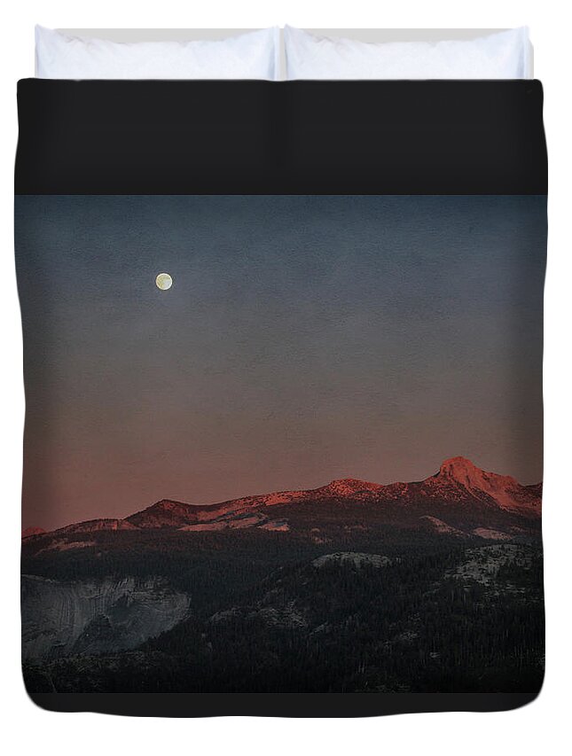 Yosemite Duvet Cover featuring the photograph You Held Me Tight by Laurie Search