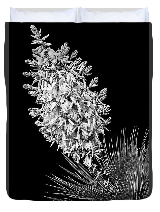 Yucca Duvet Cover featuring the photograph Yucca Bloom by Russ Burch