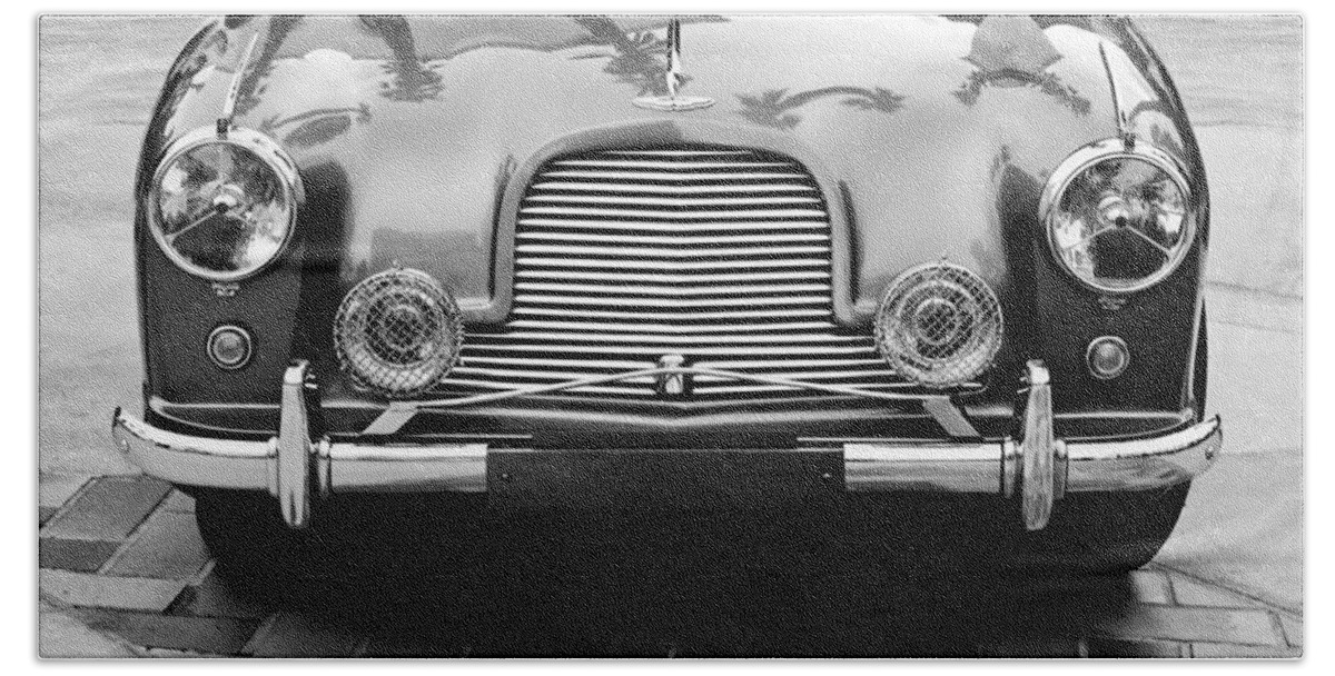 1955 Aston Martin Bath Towel featuring the photograph 1955 Aston Martin by Jill Reger