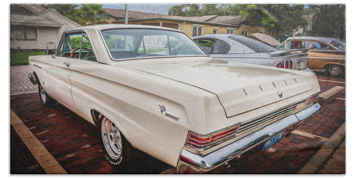 1965 Bath Towel featuring the photograph 1965 Mercury Comet Cyclone GT Painted by Rich Franco