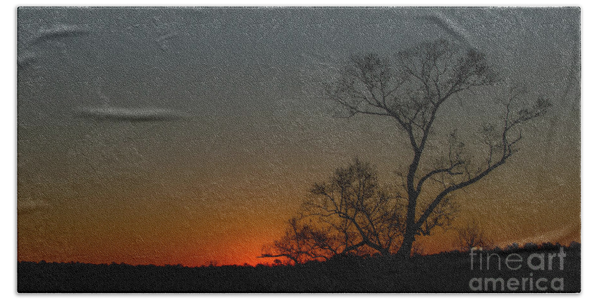 Art Prints Bath Towel featuring the photograph After Sunset by Dave Bosse