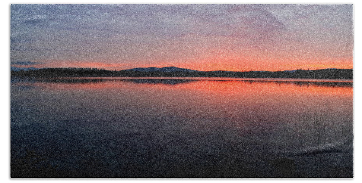 Lake Reflections Hand Towel featuring the photograph Calm Waters by Neal Eslinger