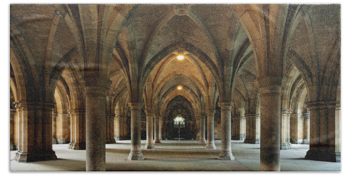 University Of Glasgow Hand Towel featuring the photograph Cloisters #2 by Grant Glendinning