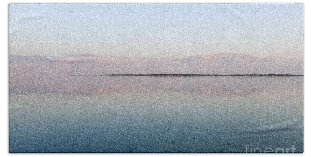 Landscapes Bath Towel featuring the photograph Dead Sea landscape Israel 2 #1 by Gal Eitan