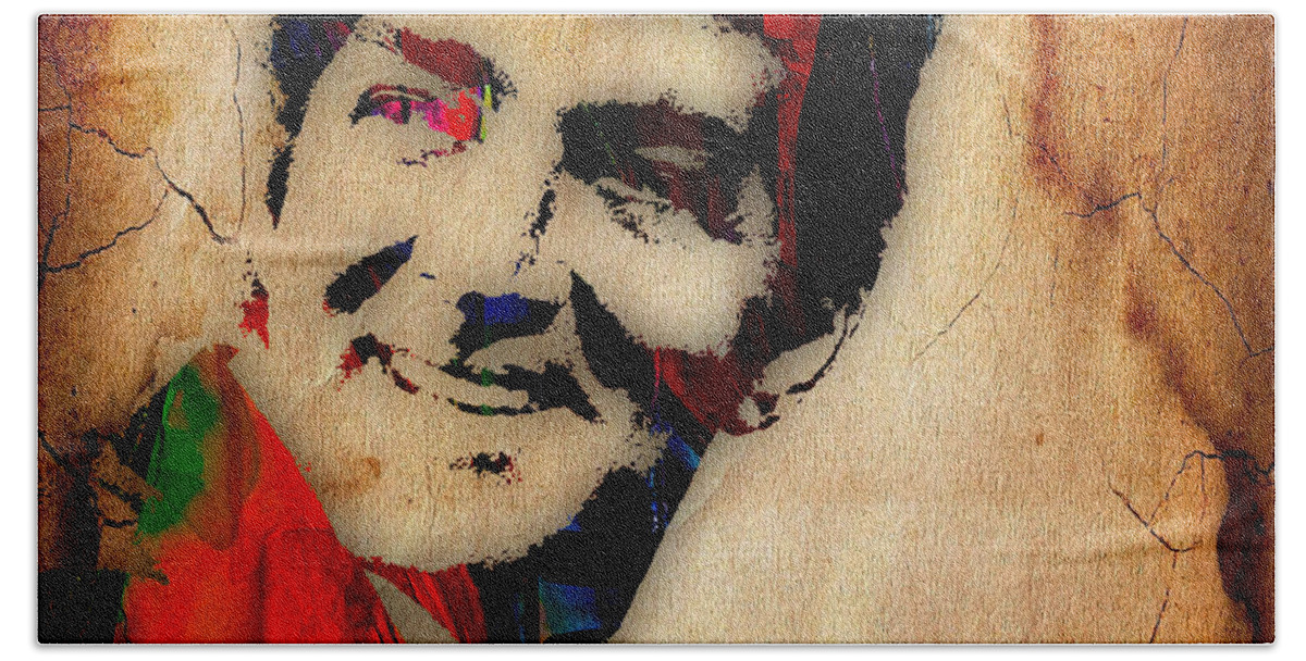 Dean Martin Hand Towel featuring the mixed media Dean Martin Collection #4 by Marvin Blaine