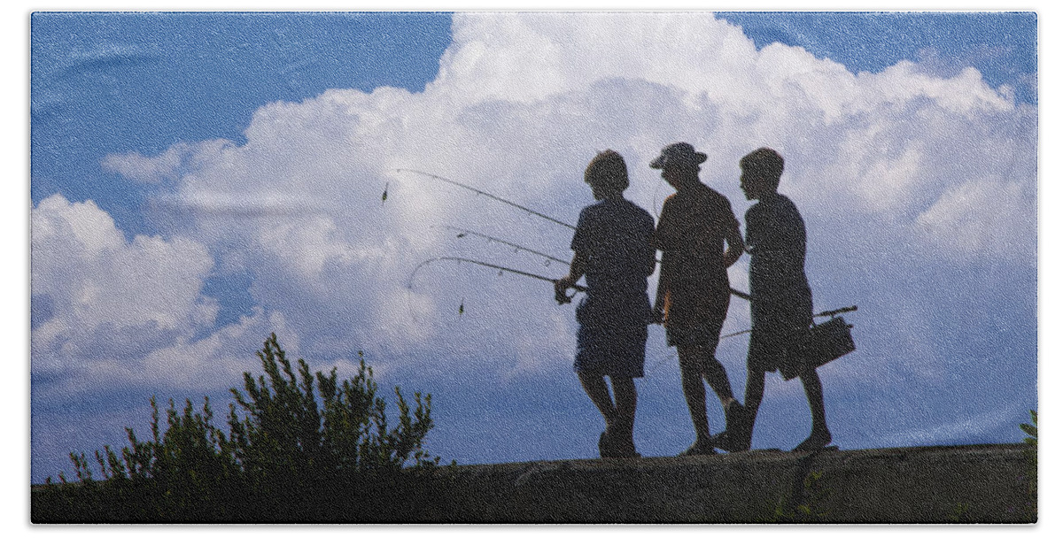 Fishing Hand Towel featuring the photograph Going Fishing #1 by Randall Nyhof