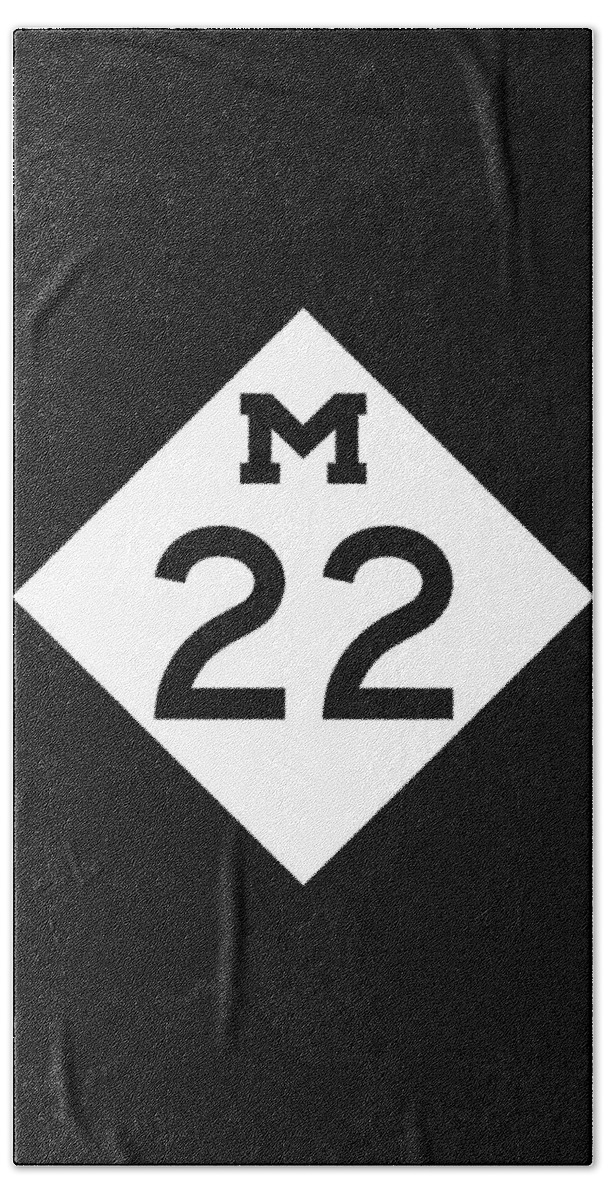 Michigan Hand Towel featuring the photograph M 22 by Sebastian Musial