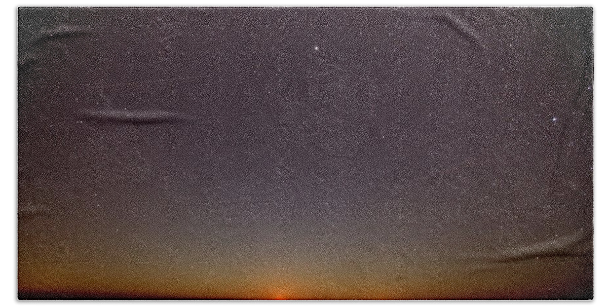 9415 Bath Towel featuring the photograph Moonrise on Tybee Island #1 by Gordon Elwell
