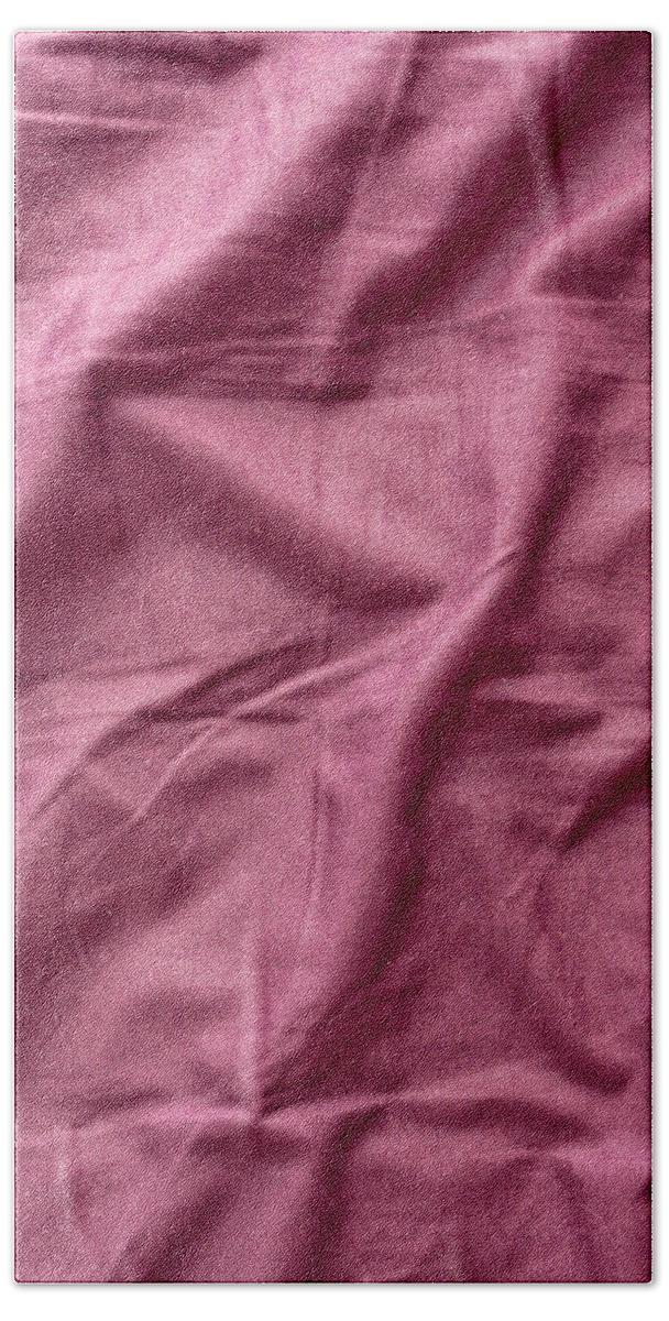 Background Hand Towel featuring the photograph Purple sheet #1 by Tom Gowanlock