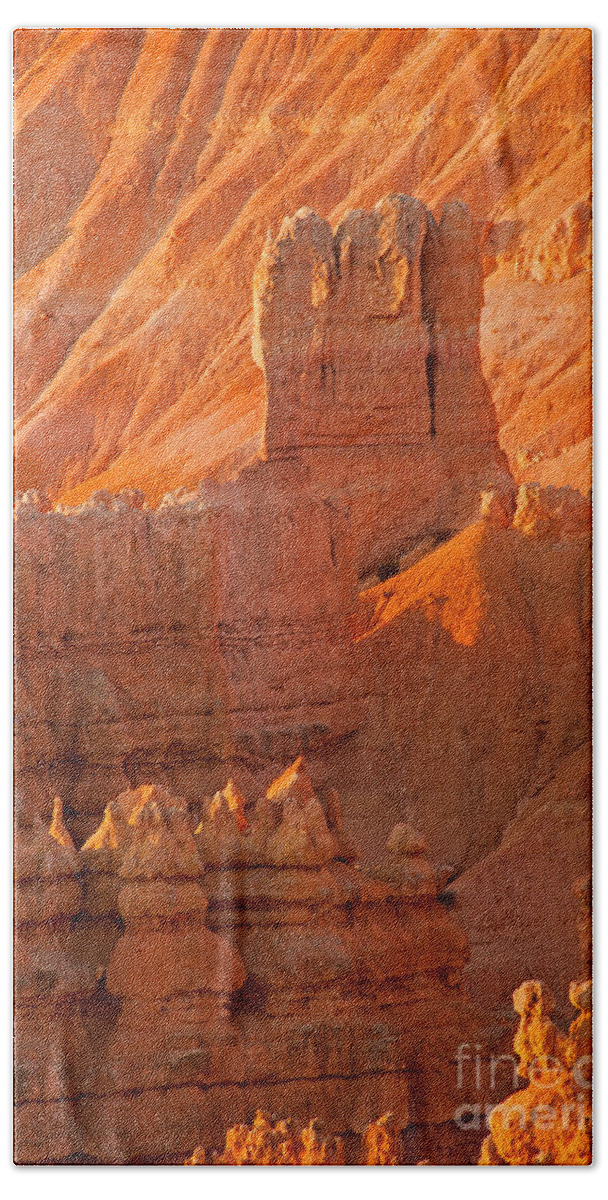 Bryce Canyon Hand Towel featuring the photograph Sunrise at Sunset Point Bryce Canyon National Park #1 by Fred Stearns