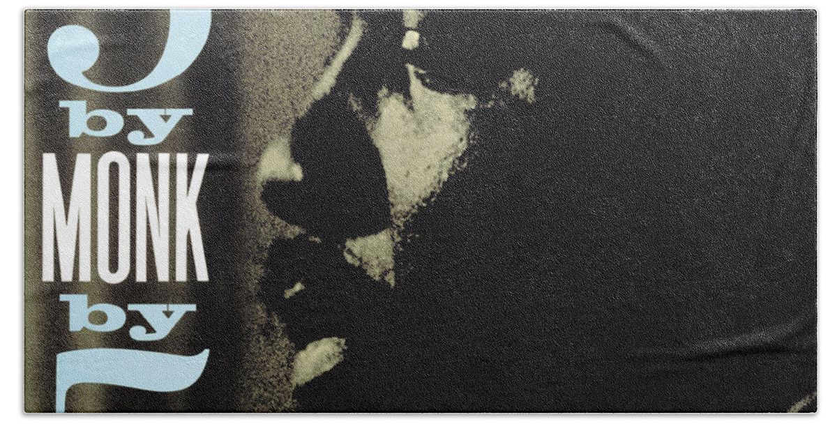 Jazz Hand Towel featuring the digital art Thelonious Monk - 5 By Monk By 5 by Concord Music Group