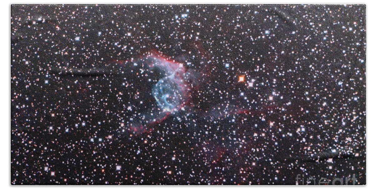 Wolf-rayet Star Bath Towel featuring the photograph Thors Helmet Wolf-rayet Star #1 by John Chumack