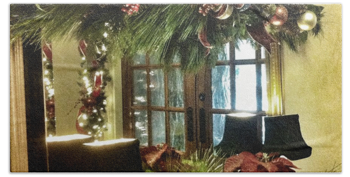 Christmas Season Bath Sheet featuring the photograph Tis The Season #1 by Susan Garren