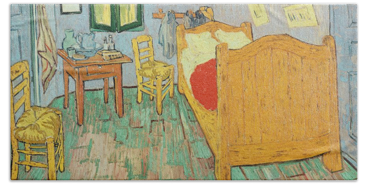 Van Goghs Bedroom At Arles Hand Towel
