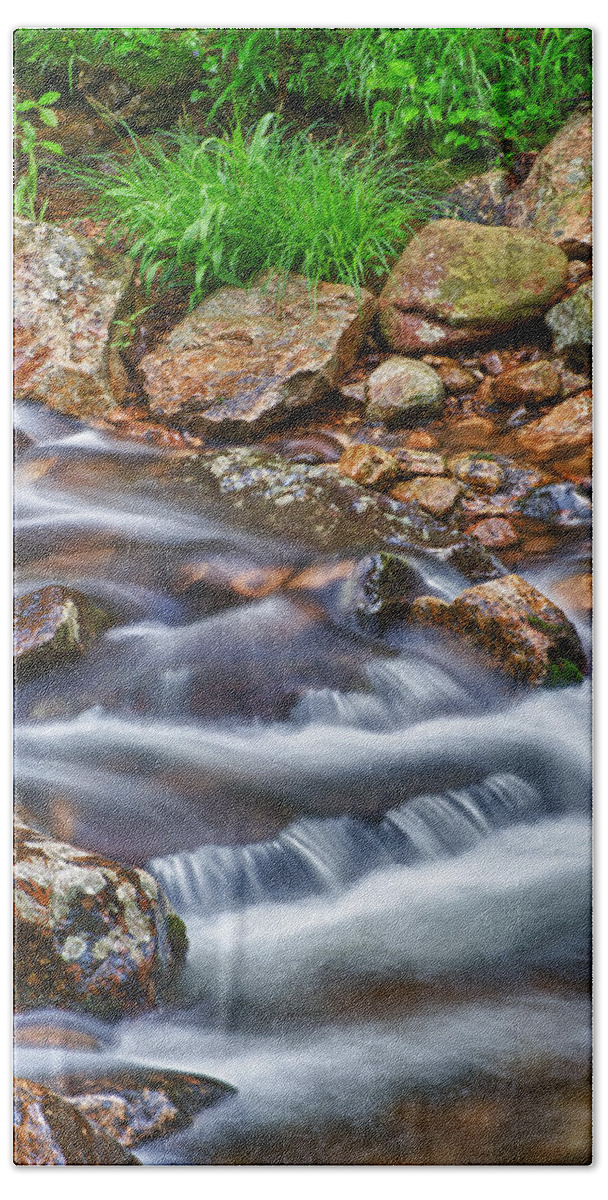 Waterfall Hand Towel featuring the photograph Waterfall #1 by David Kay
