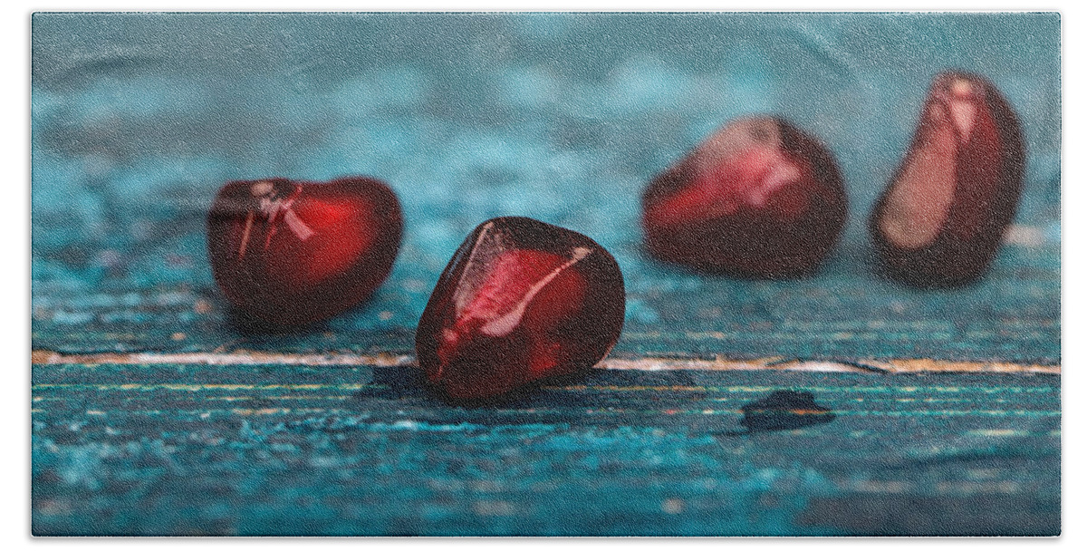 Pomegranate Bath Towel featuring the photograph Pomegranate #11 by Nailia Schwarz