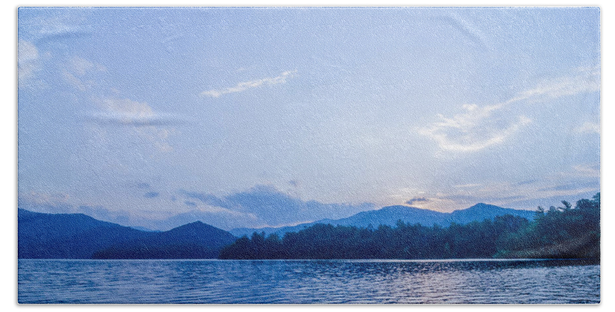 Colors Bath Towel featuring the photograph Lake Santeetlah In Great Smoky Mountains North Carolina #17 by Alex Grichenko