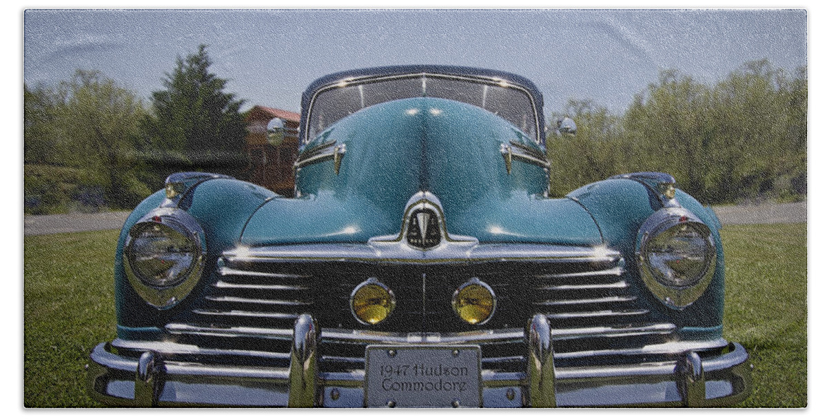 '47 Bath Towel featuring the photograph 1947 Hudson Commodore by Debra and Dave Vanderlaan