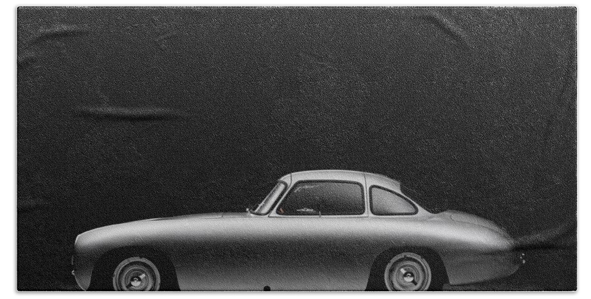 Car Bath Towel featuring the photograph 1952 Mercedes 300 SL by Gianfranco Weiss