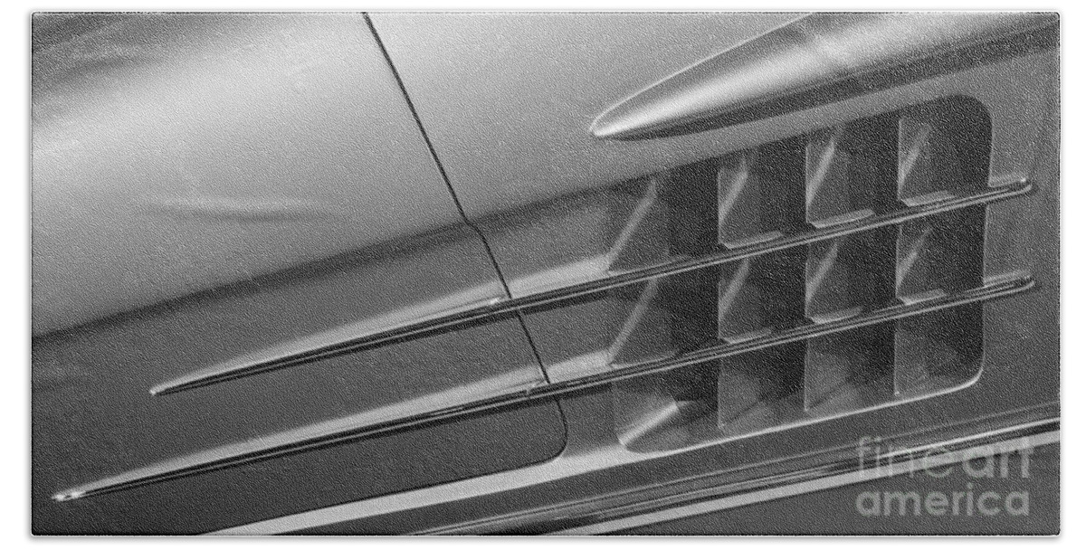 Mercedes Benz Bath Towel featuring the photograph 1957 Mercedes Benz 300 SL by Dennis Hedberg