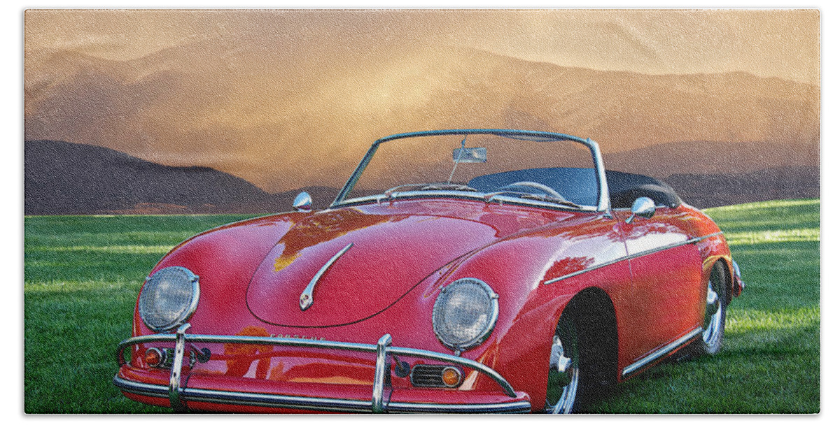 Auto Hand Towel featuring the photograph 1959 Porsche 356 Cabriolet by Dave Koontz