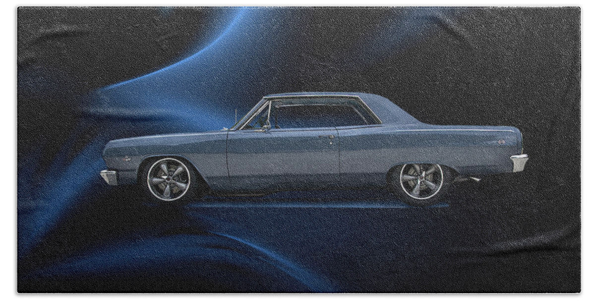 Alloy Bath Towel featuring the photograph 1965 Chevelle SS XI by Dave Koontz