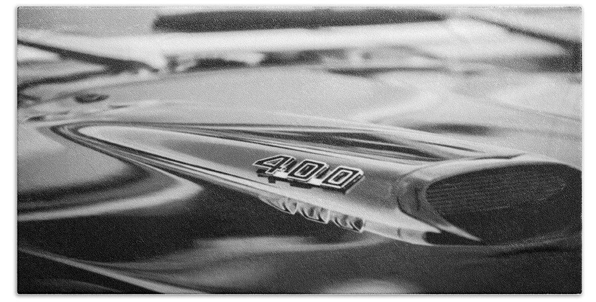 1966 Pontiac Gto Hood Emblem Bath Towel featuring the photograph 1966 Pontiac GTO Hood Emblem #2 by Jill Reger