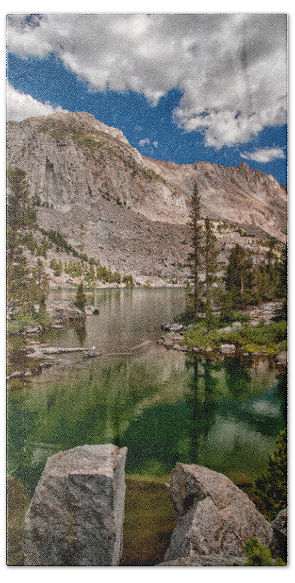 Lake Bath Towel featuring the photograph Blue Lake #2 by Cat Connor