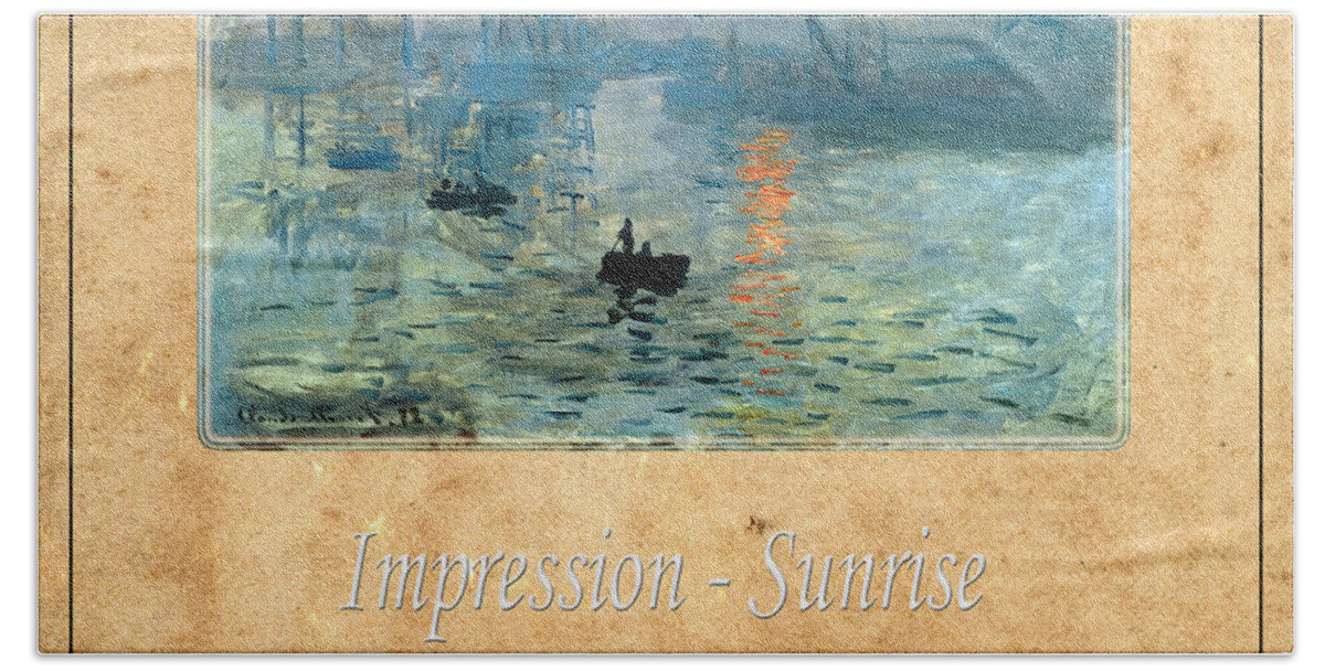 Monet Hand Towel featuring the photograph Claude Monet 2 #2 by Andrew Fare