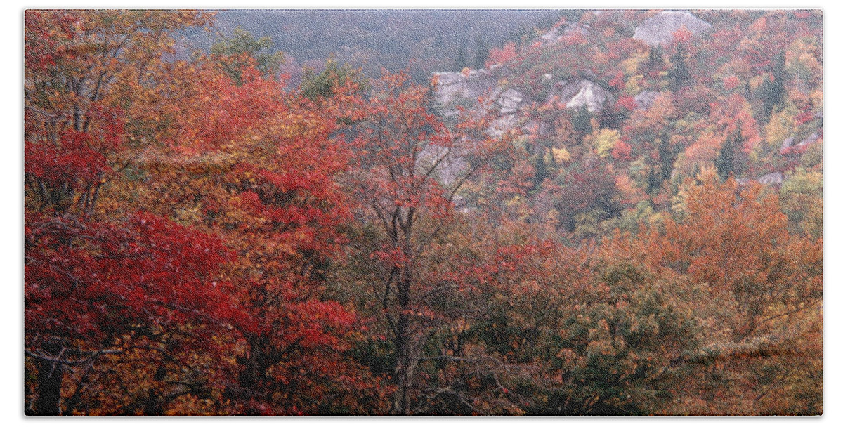 North Carolina Bath Towel featuring the photograph Grandfather Mountain #2 by Bruce Roberts
