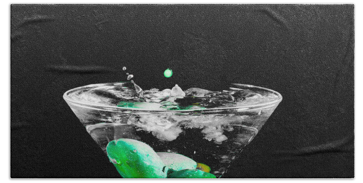 Abstract Hand Towel featuring the photograph Martini #2 by Peter Lakomy