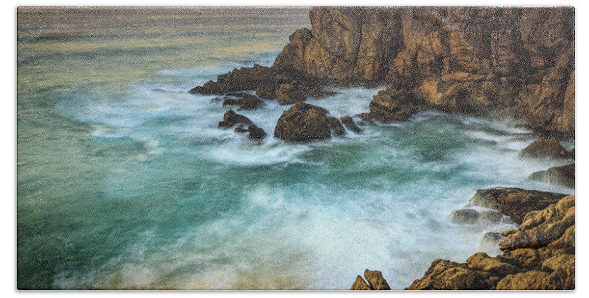 Galicia Bath Towel featuring the photograph Penencia Point Galicia Spain #2 by Pablo Avanzini