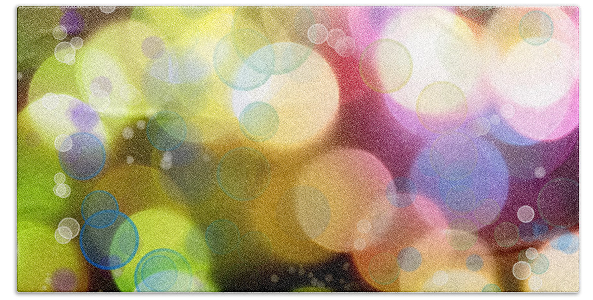 Colorful Bath Towel featuring the photograph Abstract background #242 by Les Cunliffe