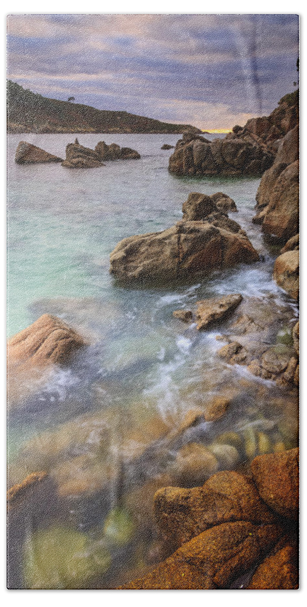Chanteiro Bath Towel featuring the photograph Chanteiro Beach Galicia Spain #3 by Pablo Avanzini