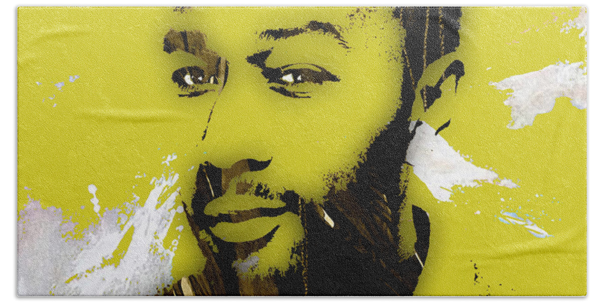 John Legend Bath Towel featuring the mixed media John Legend Collection #3 by Marvin Blaine