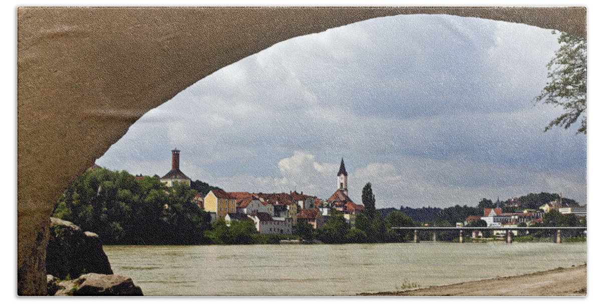 Passau Bath Towel featuring the photograph Passau Germany #4 by Howard Stapleton