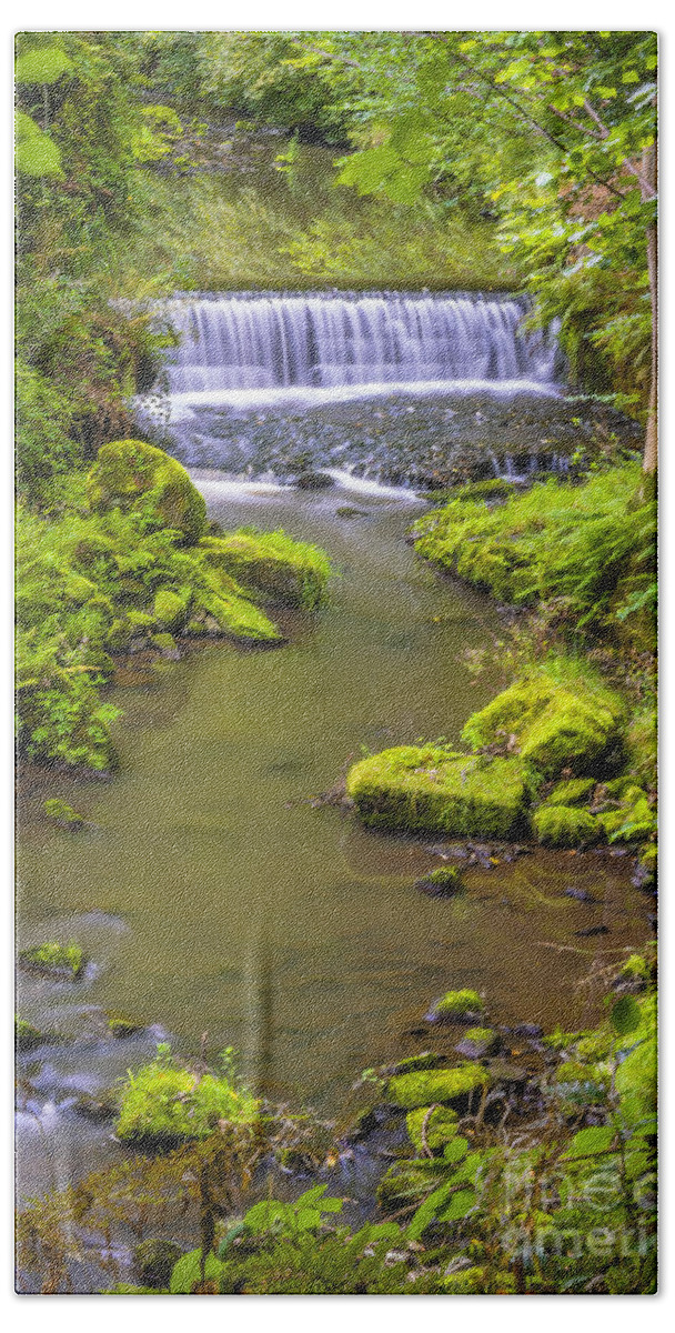 Airedale Bath Towel featuring the photograph Goit Stock Waterfall #4 by Mariusz Talarek