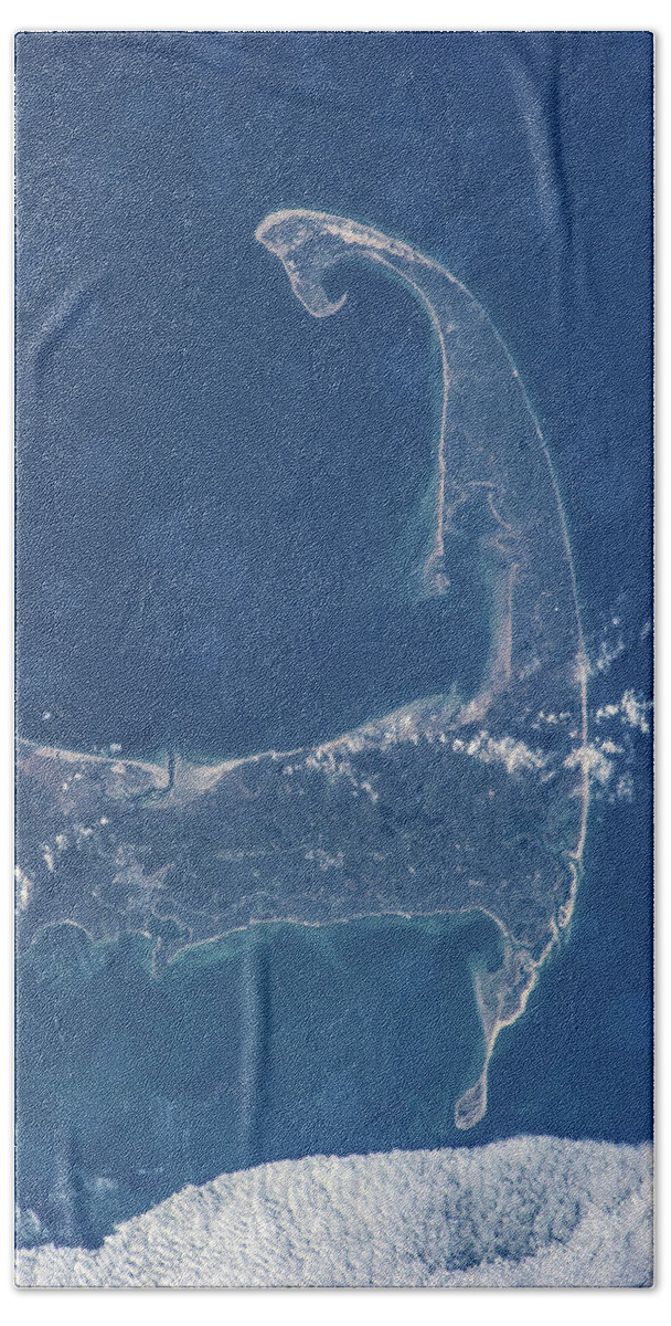 Photography Bath Towel featuring the photograph Satellite View Of Cape Cod National by Panoramic Images