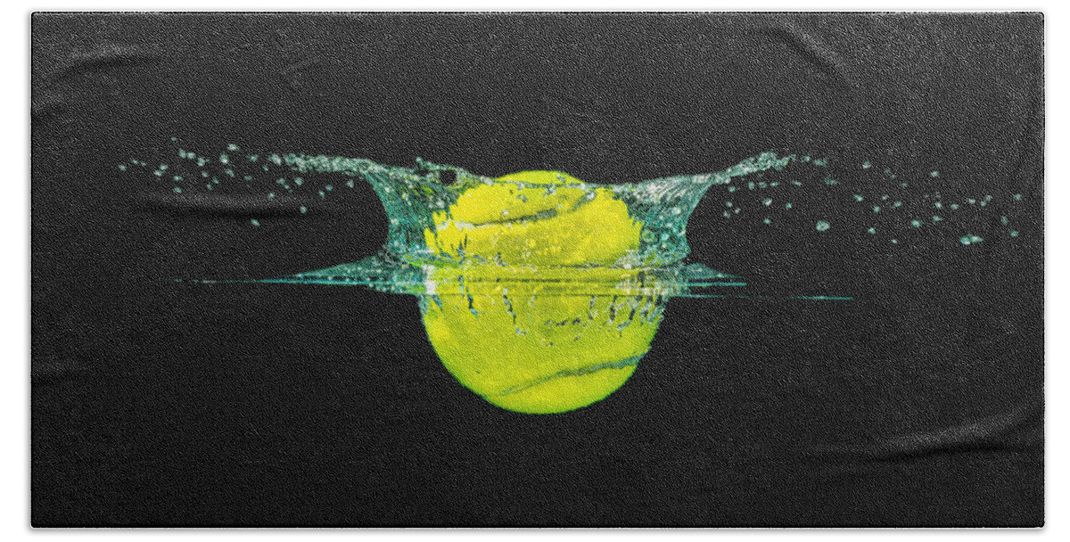 Activity Hand Towel featuring the photograph Tennis Ball by Peter Lakomy