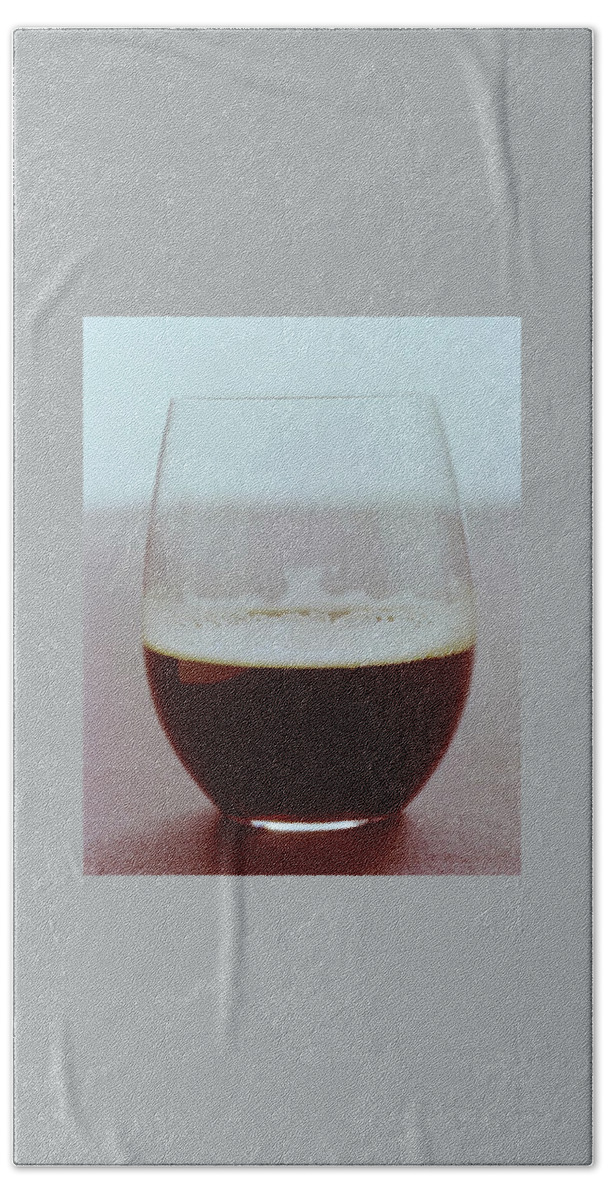 A Glass Of Beer #5 Bath Sheet