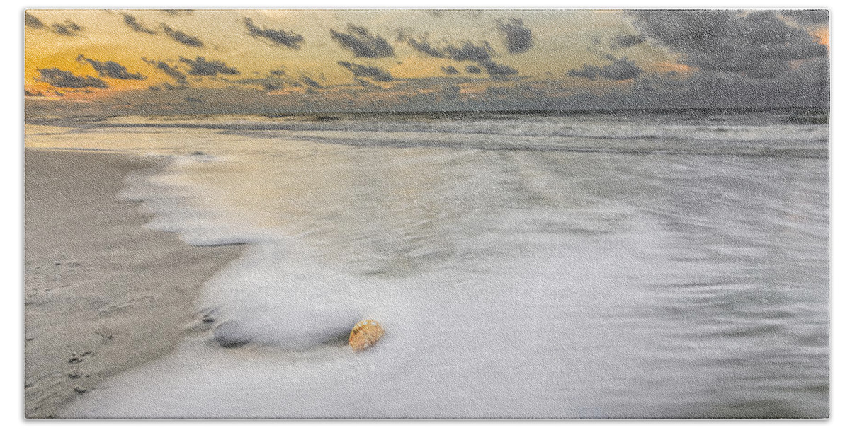 Atlantic Ocean Hand Towel featuring the photograph Sunrise on Hilton Head Island by Peter Lakomy