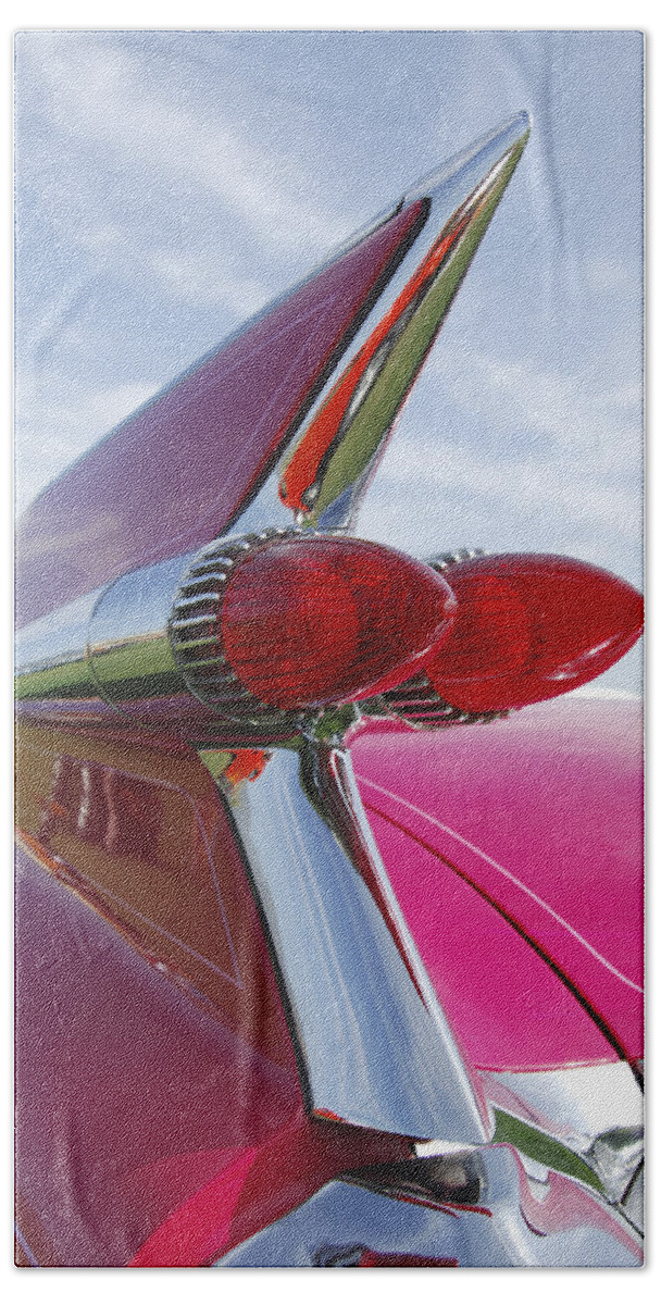 Transportation Bath Towel featuring the photograph 1959 Cadillac Eldorado Taillight by Jill Reger