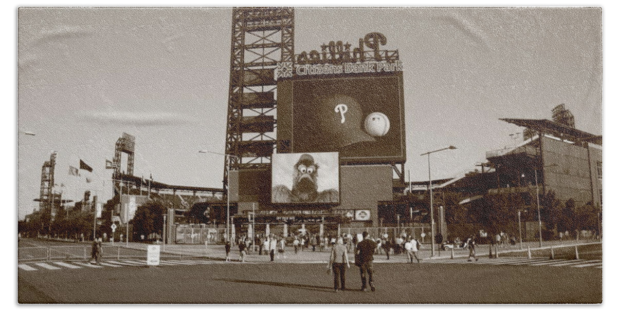 America Hand Towel featuring the photograph Citizens Bank Park - Philadelphia Phillies #6 by Frank Romeo